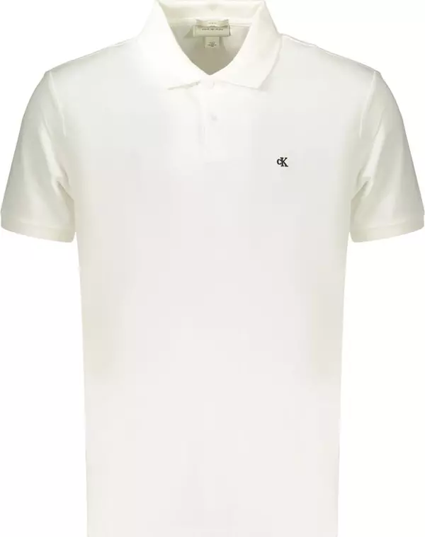 White Cotton Men's Polo Shirt