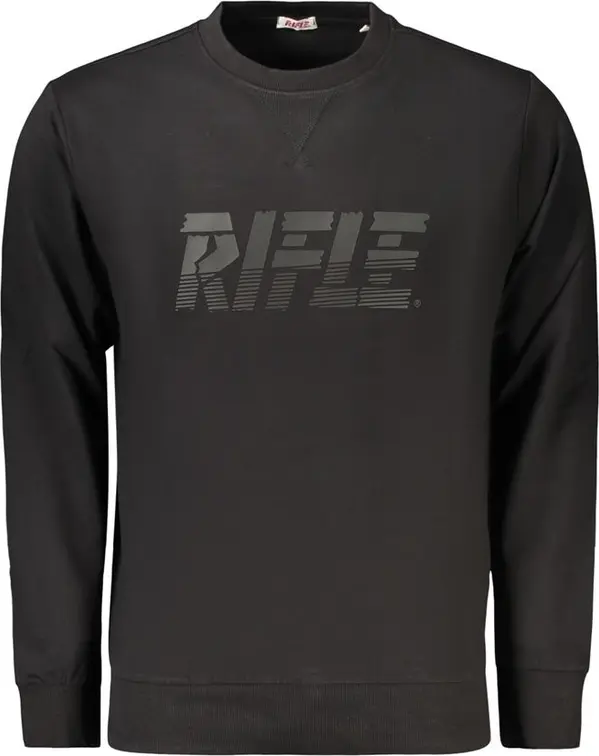Black Cotton Men's Sweatshirt