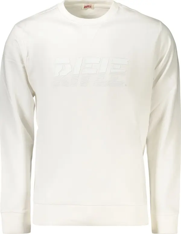 White Cotton Men Sweatshirt