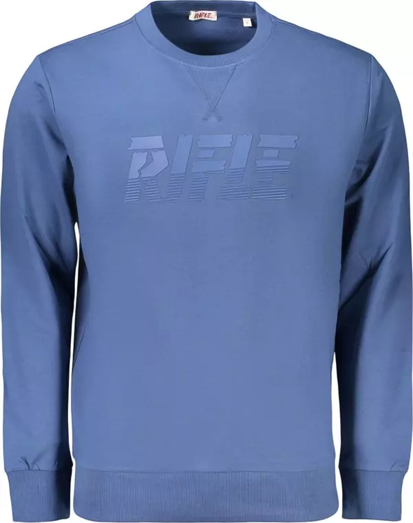 Blue Cotton Men's Sweatshirt