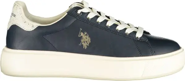 Blue Polyurethane Womens Sneaker