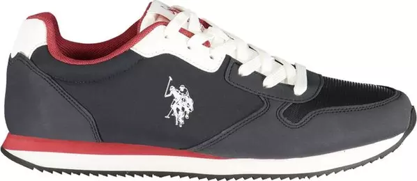 Blue Polyurethane Men's Sneaker