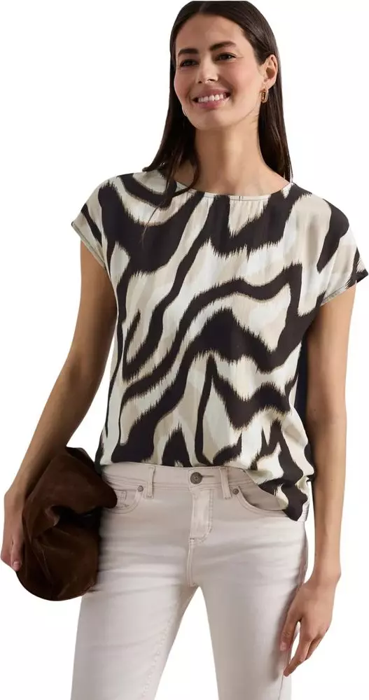 Brown Viscose T-Shirt