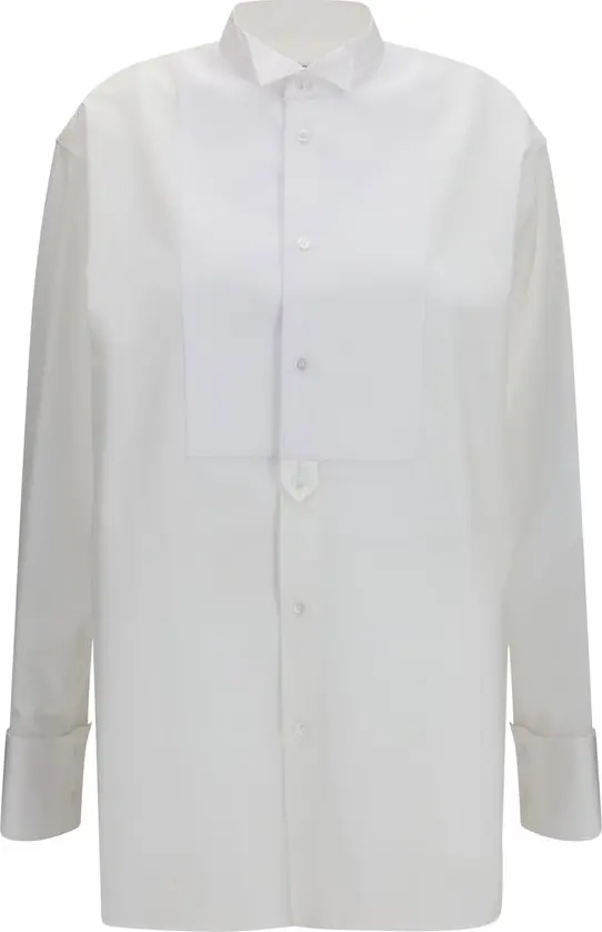 White Cotton Dress Shirt