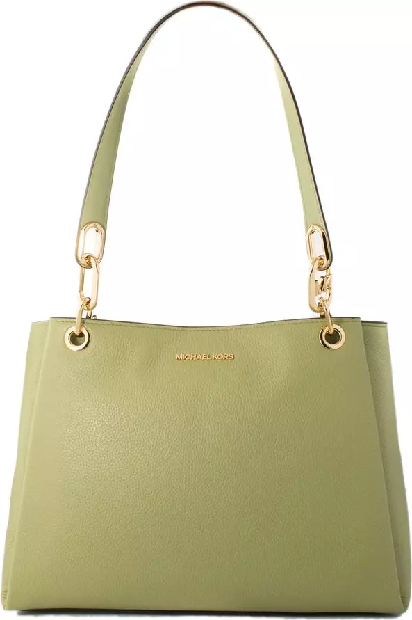 Bicolor Leather Handbag