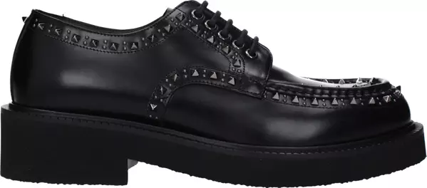 Black Leather Oxfords And Derbies