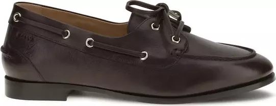 Brown Calf Leather Bos Taurus Slip-On Loafers