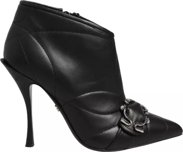 Black Devotion Quilted Buckled Boots Shoes