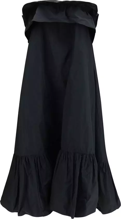 Black Polyester Casual Dress
