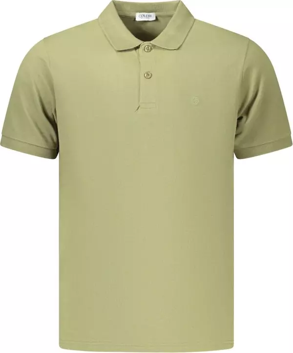 Green Cotton Men's Polo