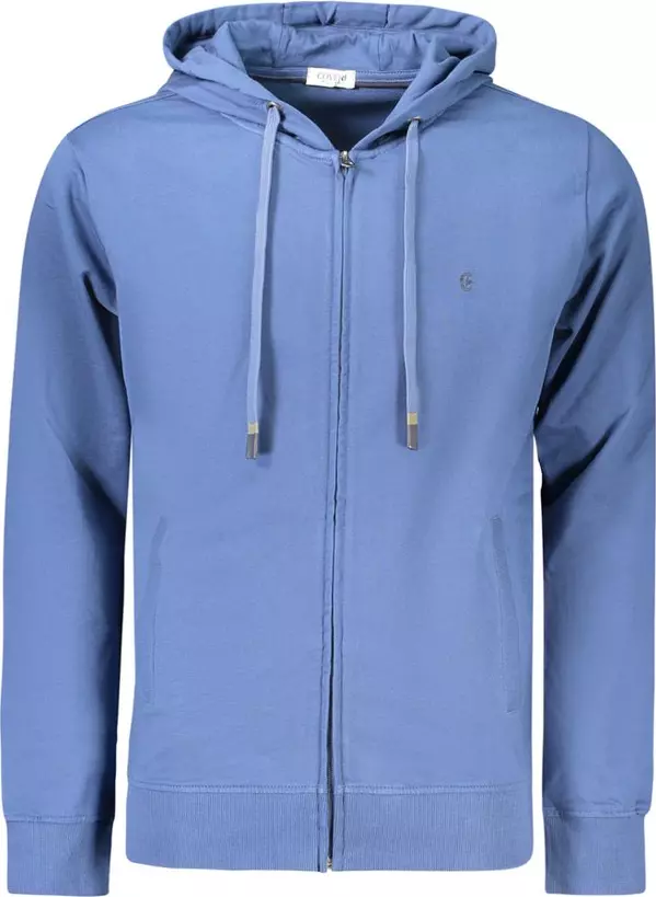 Blue Cotton Mens Sweatshirt