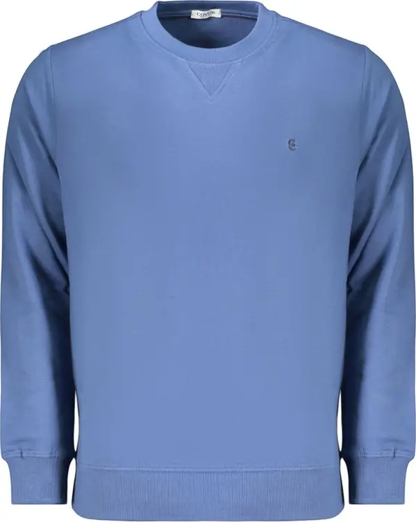 Blue Cotton Men's Sweatshirt