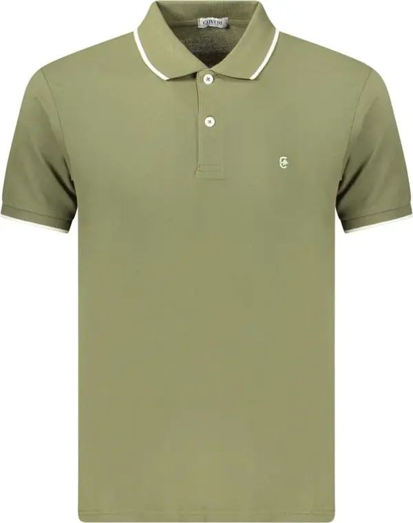 Green Cotton Men's Polo