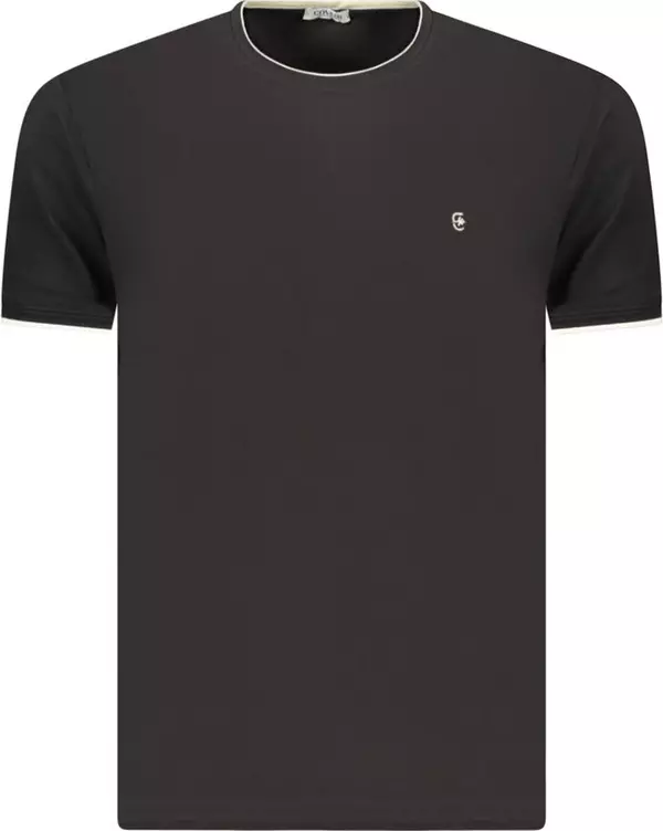 Black Cotton Men's T-Shirt
