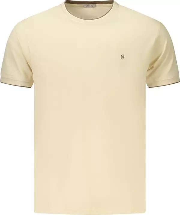 Beige Cotton Men's T-Shirt