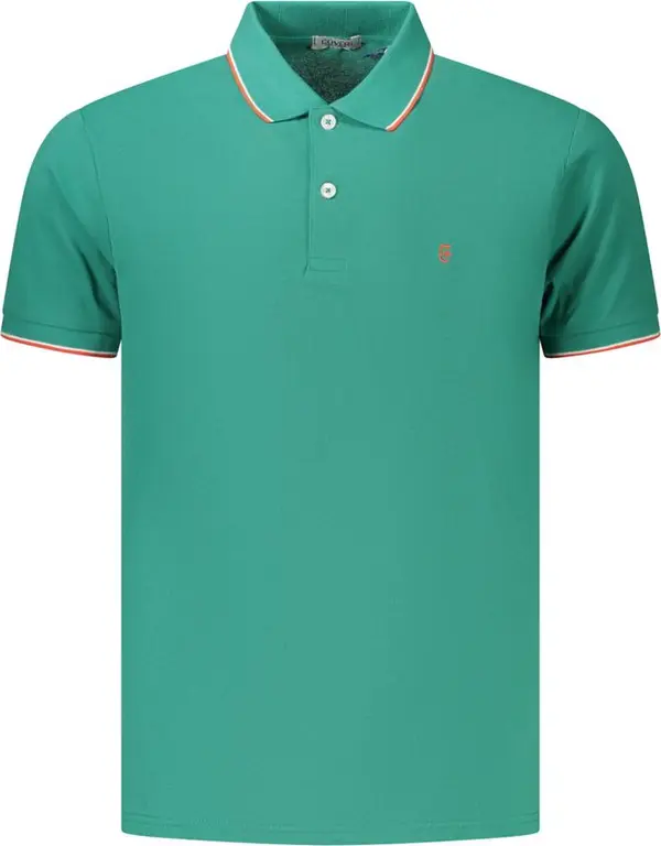 Green Cotton Men's Polo Shirt