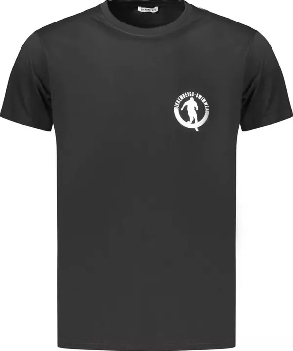 Black Cotton Men's T-Shirt