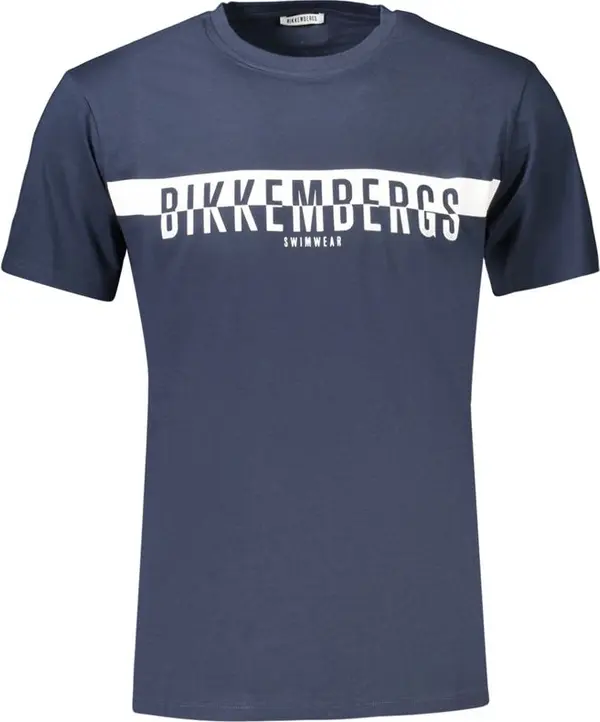 Blue Cotton Men's T-Shirt