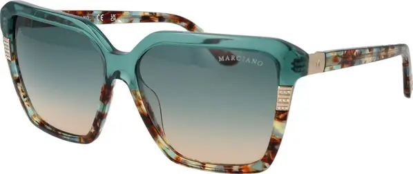 Turquoise Acetate Sunglasses