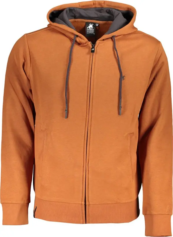 Brown Cotton Men's Sweatshirt