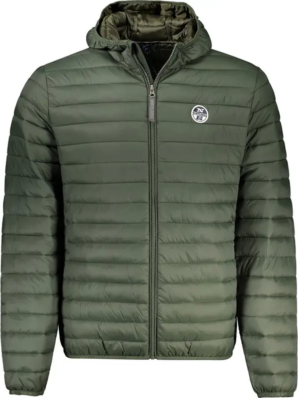 Green Polyamide Men Jacket