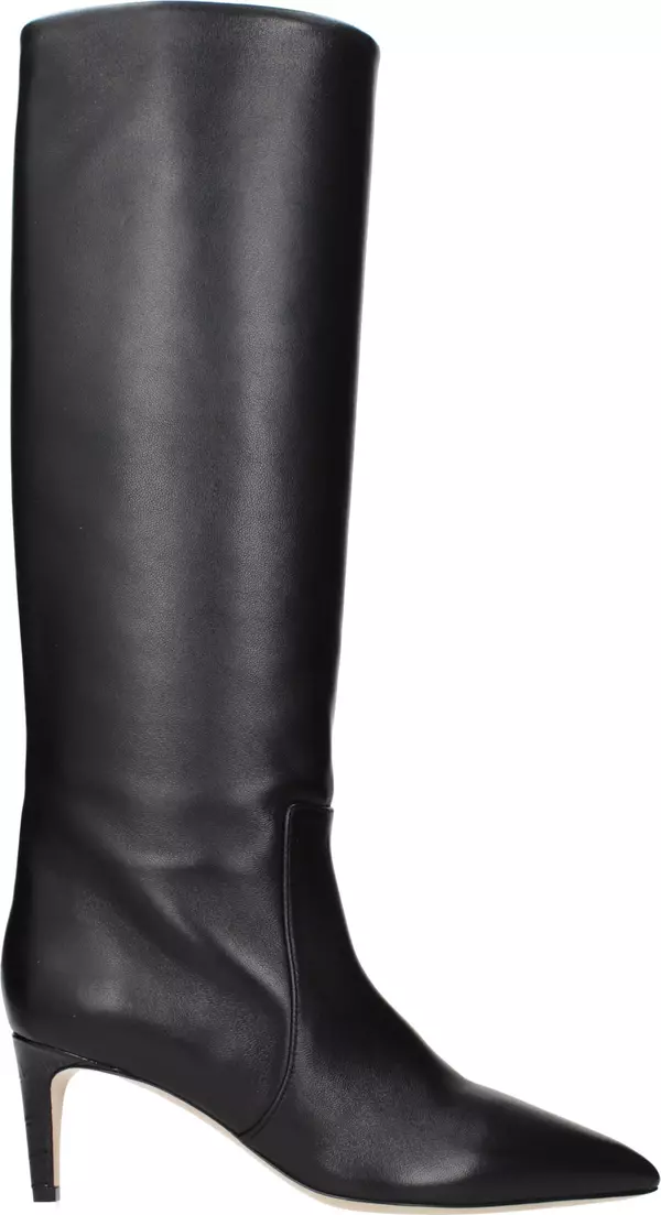 Black Leather Ankle Boots