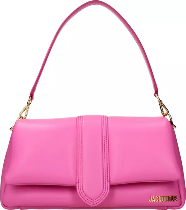 Pink Leather Shoulder Bag