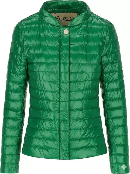 Bicolor Polyamide Full-Length Jacket