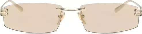 Beige Metal Sunglasses