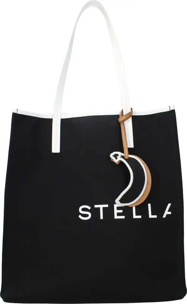 Black Fabric Shoulder Bag