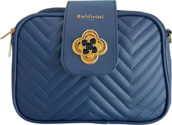 Blue PU Women Crossbody Bag