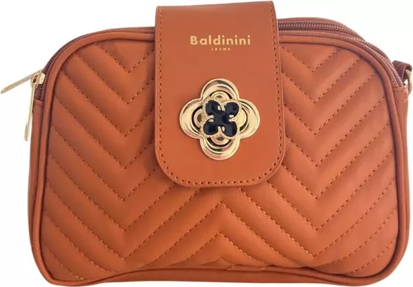 Brown PU Women Crossbody Bag