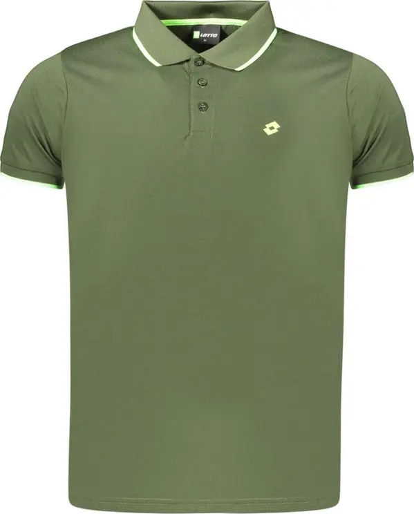 Green Polyester Men's Polo Shirt