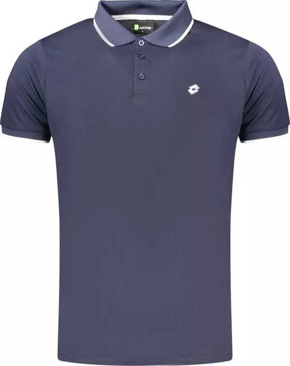 Blue Polyester Men's Polo Shirt