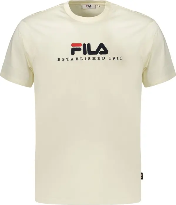 Beige Cotton Men's T-Shirt