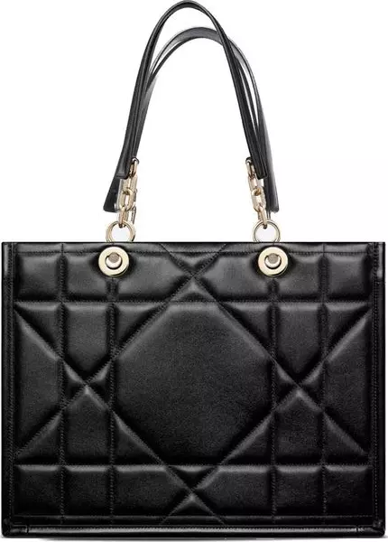 Black Leather Tote Bag