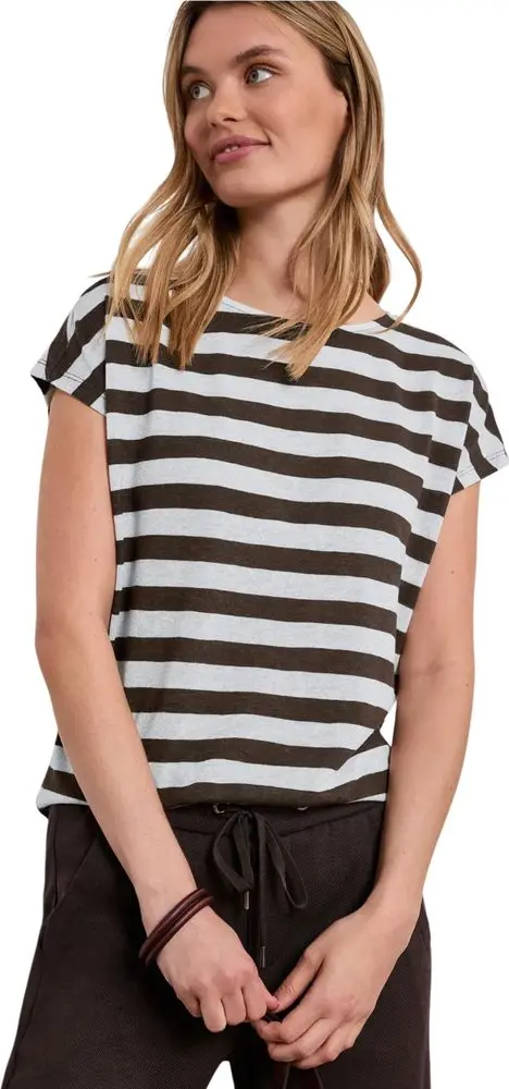 Brown Polyester T-Shirt