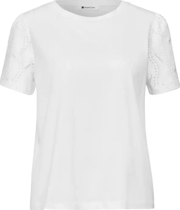 Cream Cotton T-Shirt