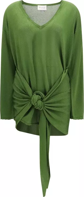 Bicolor Viscose Casual Dress