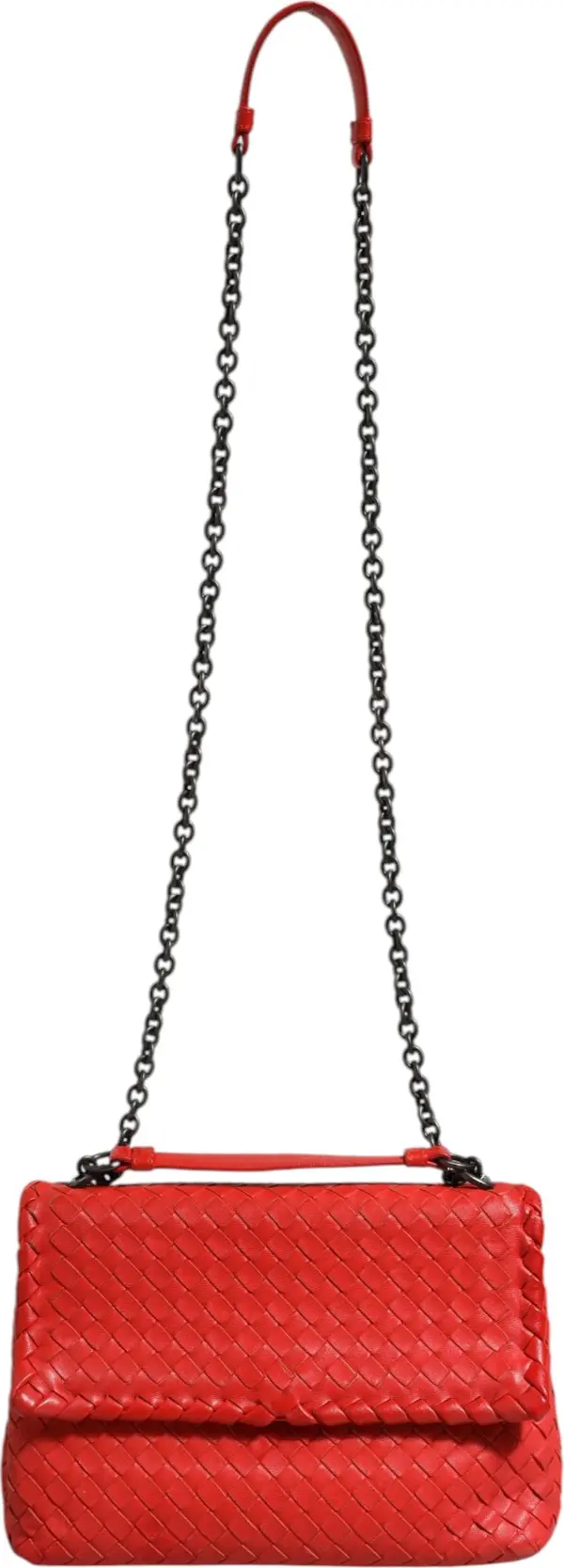Olimpia Small Intrecciato Leather Shoulder Bag