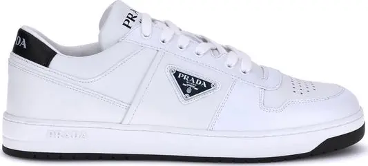 White Calf Leather Bos Taurus Low Top Sneakers
