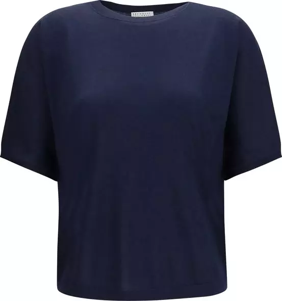 Blue Cashmere Sleeveles Sweater