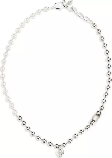 White Brass Necklace