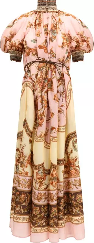 Multicolor Silk Casual Dress