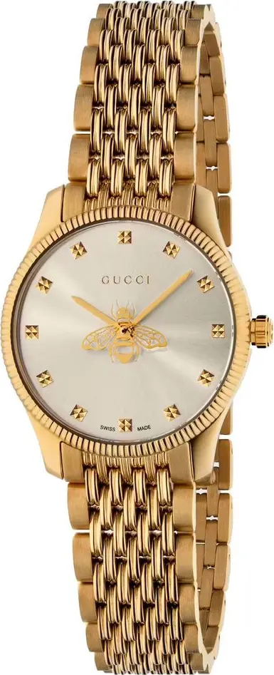 Gold Stainless Steel Dress Watch