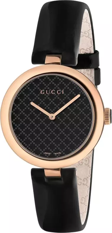 Black Leather Dress Watch