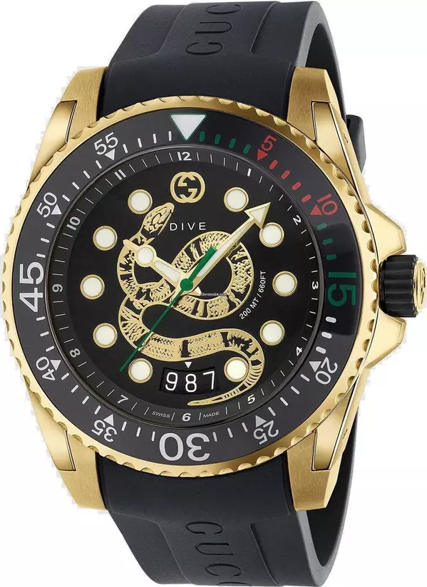Black Rubber Sport Watch
