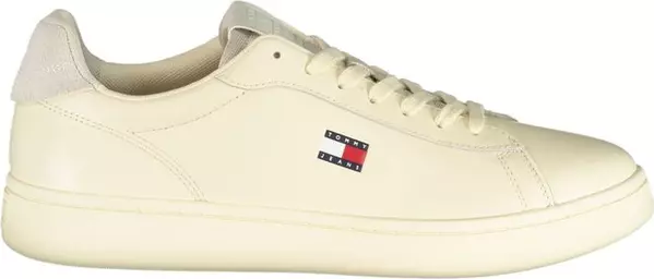 White Polyurethane Men's Sneaker