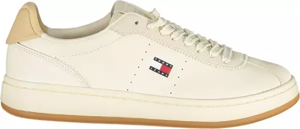Beige Polyurethane Womens Sneaker