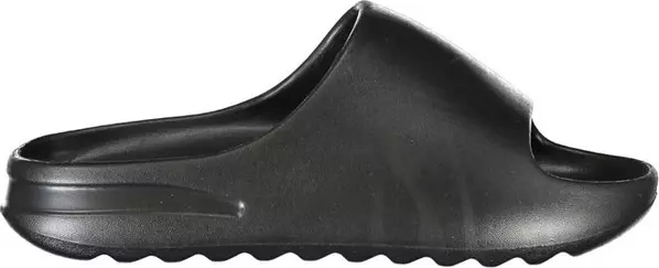 Black Polyurethane Women's Slipper